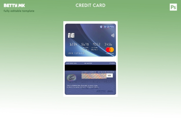 Модерен стил Шаблон за мастер картички на Непал банка Непал